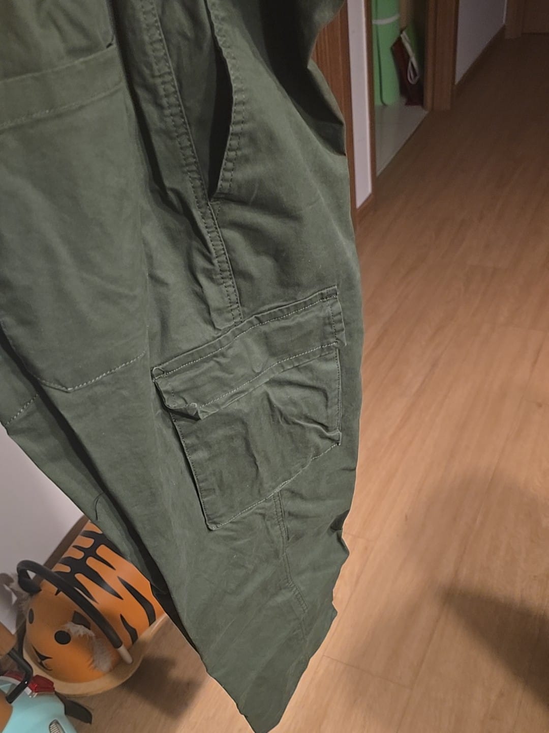 Customer photo review of Straight Cut Utility Cargo Pants