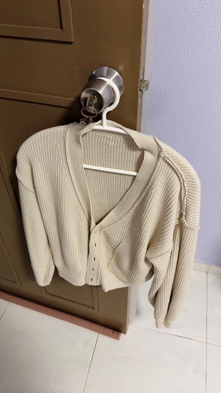 Customer photo review of Puffy Knitted Cardigan