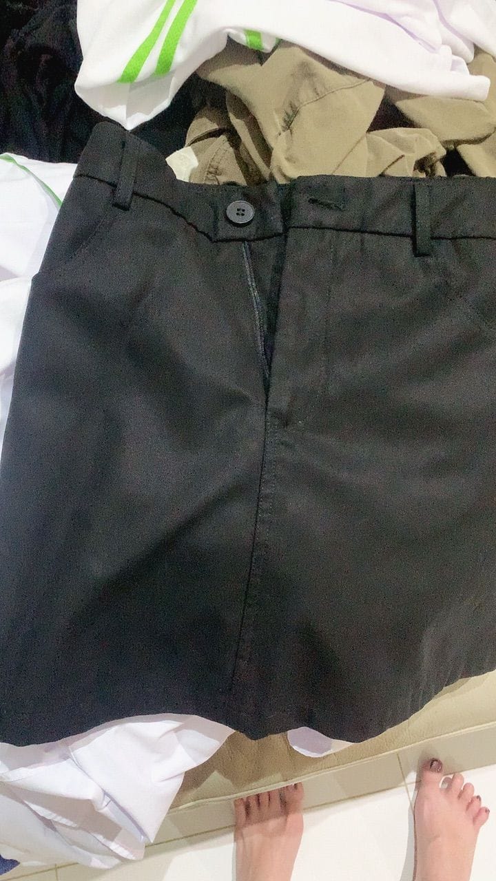 Customer photo review of Basic Cotton Pocket Skorts
