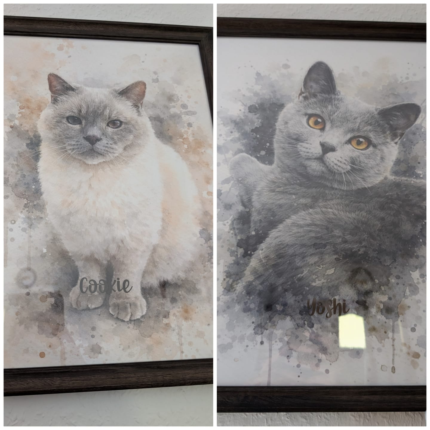 Customer photo review of Personalisiertes Poster - Aquarell Realistisches Porträt