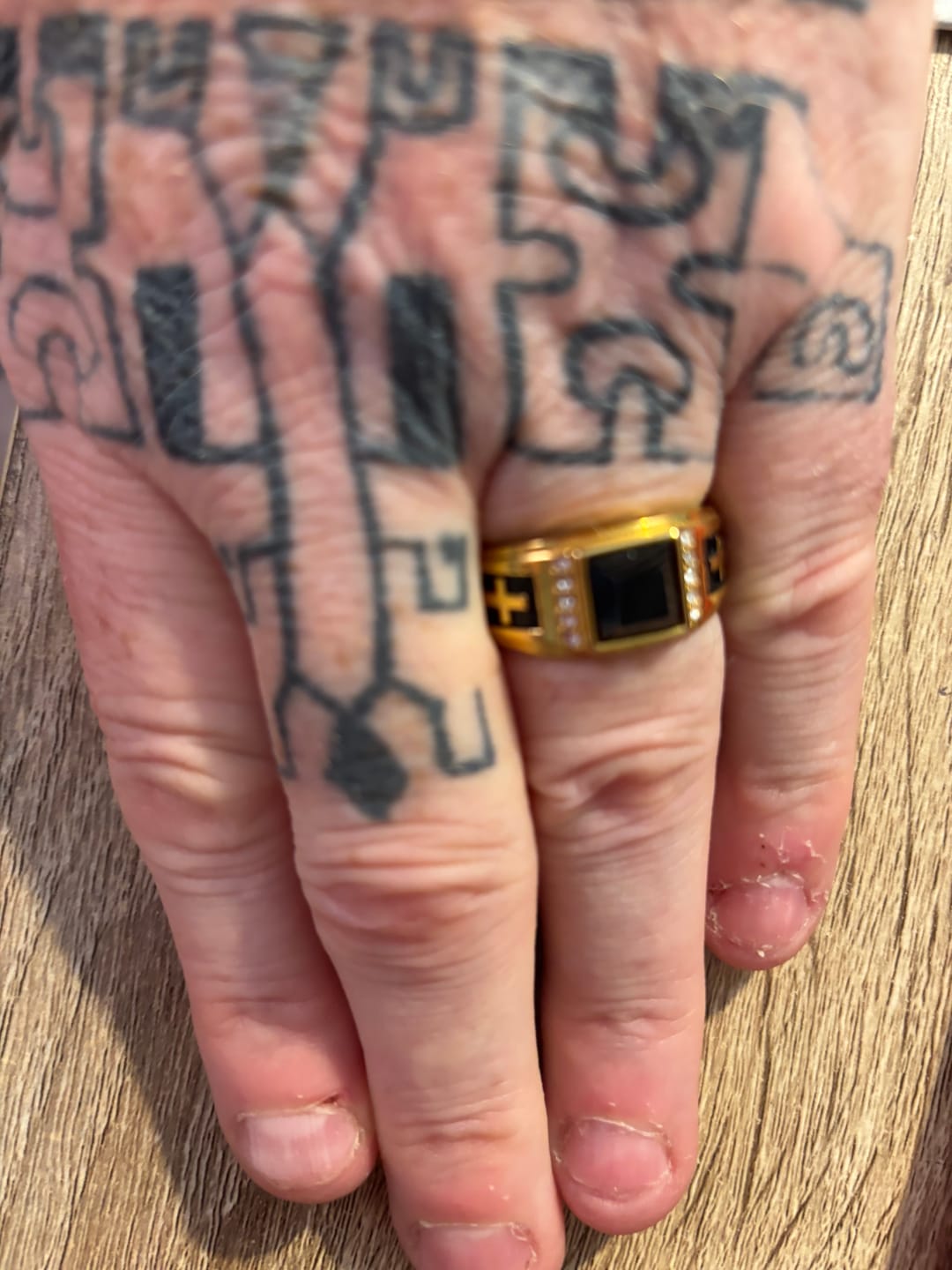 Customer photo review of Bague Spiritualité Templier