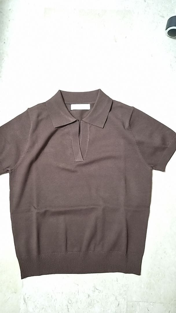 Customer photo review of Knitted Buttonless Polo