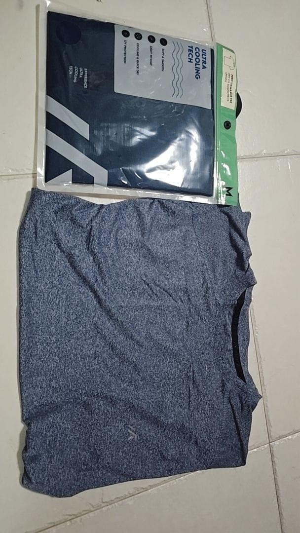 Customer photo review of Perforated Performance Dri-Fit Crew Neck Short Sleeve T-Shirt