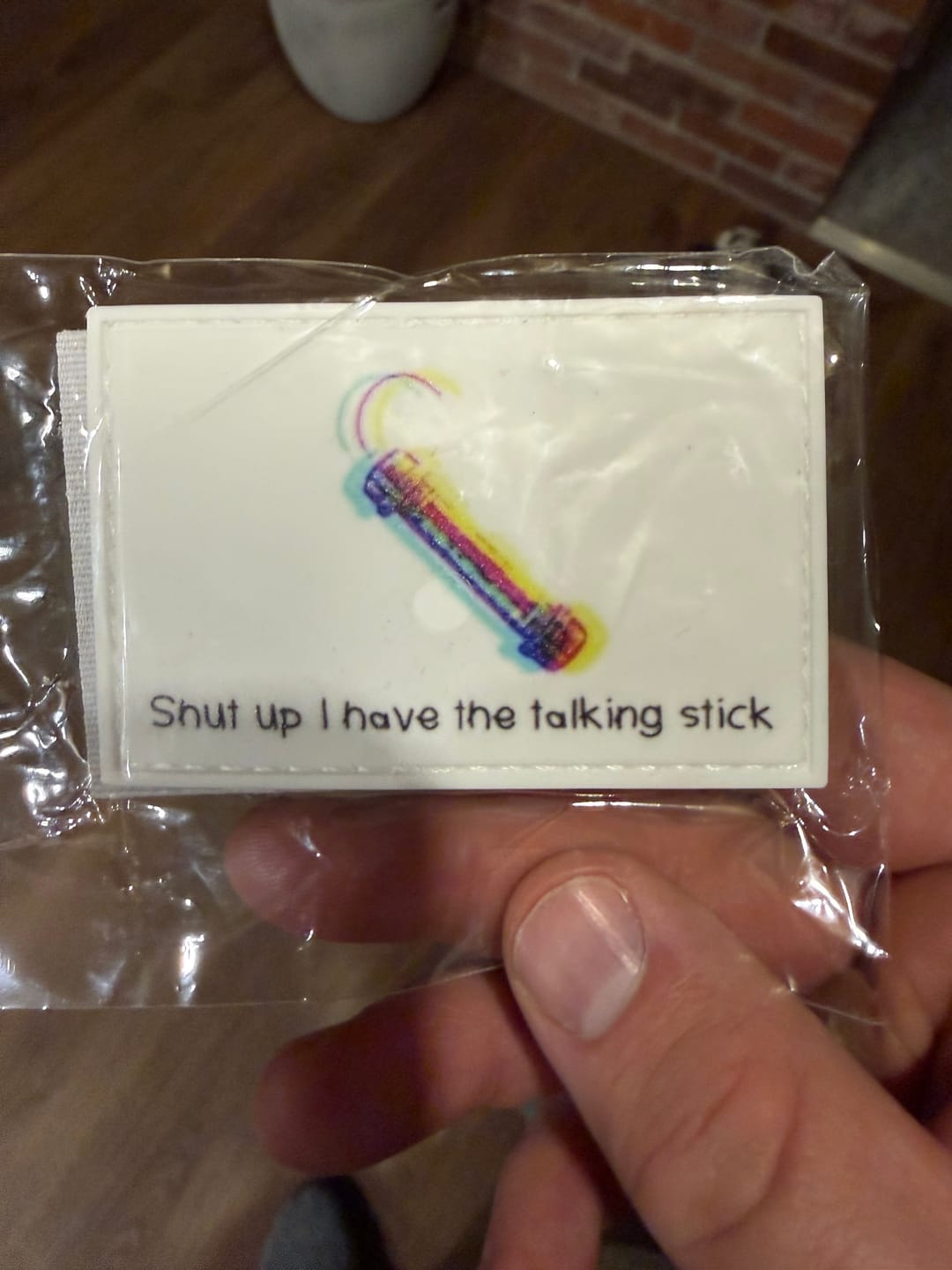 Customer photo review of Talking Stick