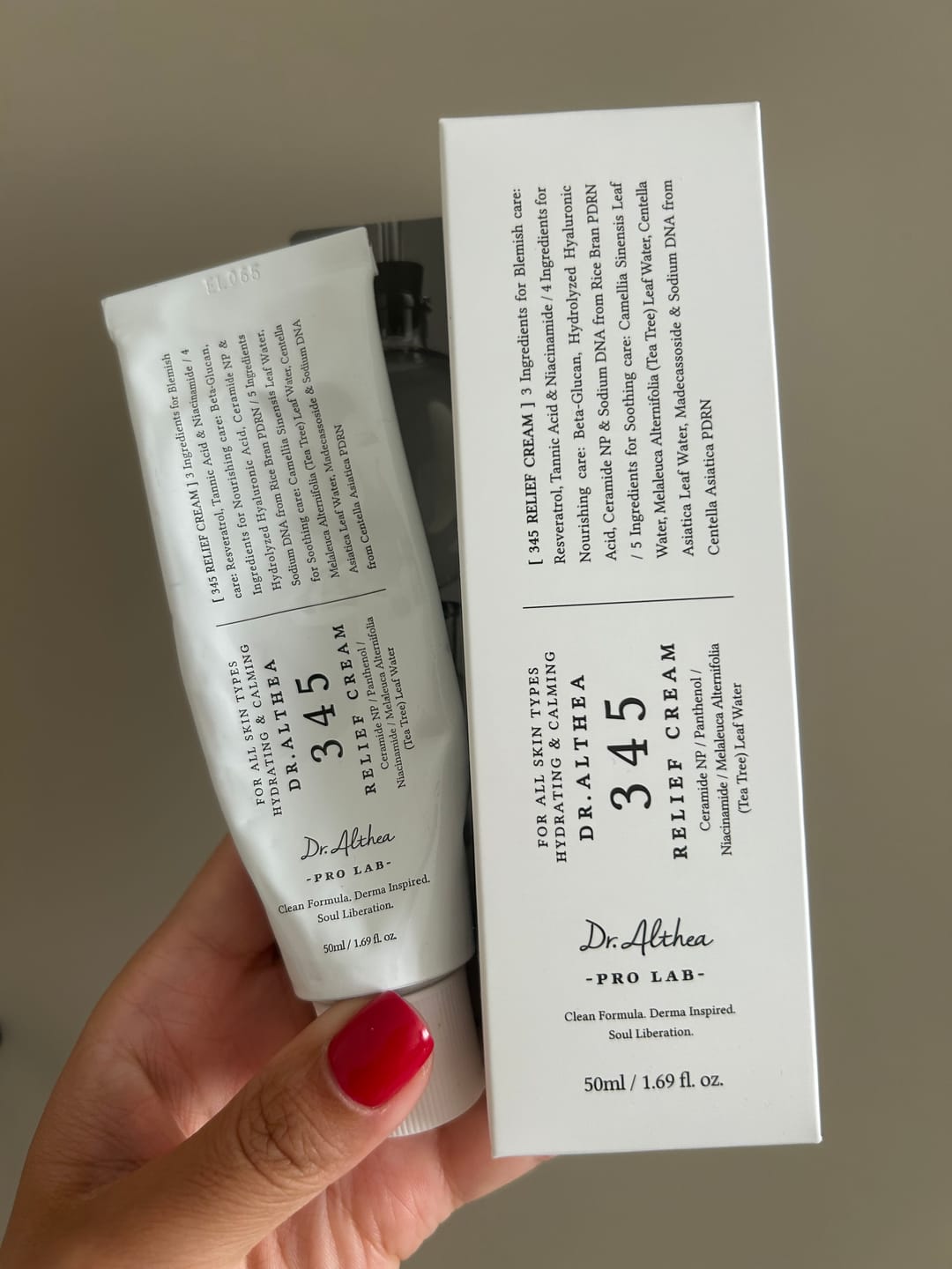 Customer photo review of Nomierinošs krēms ar resveratrolu Dr. Althea 345 Relief Cream