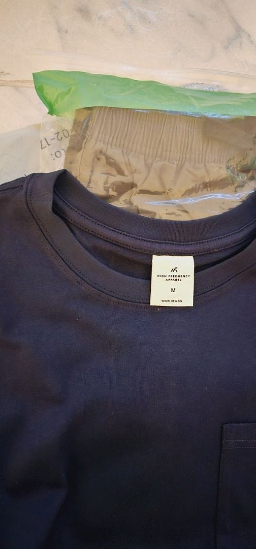 Customer photo review of Straight Cut Dark Denim With Contrast Stitch