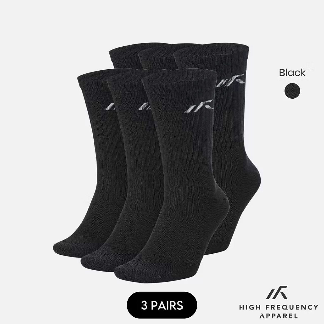 Customer photo review of [Pack of 3] Unisex Dri-Fit Crew Sports Socks With Cushioned Sole