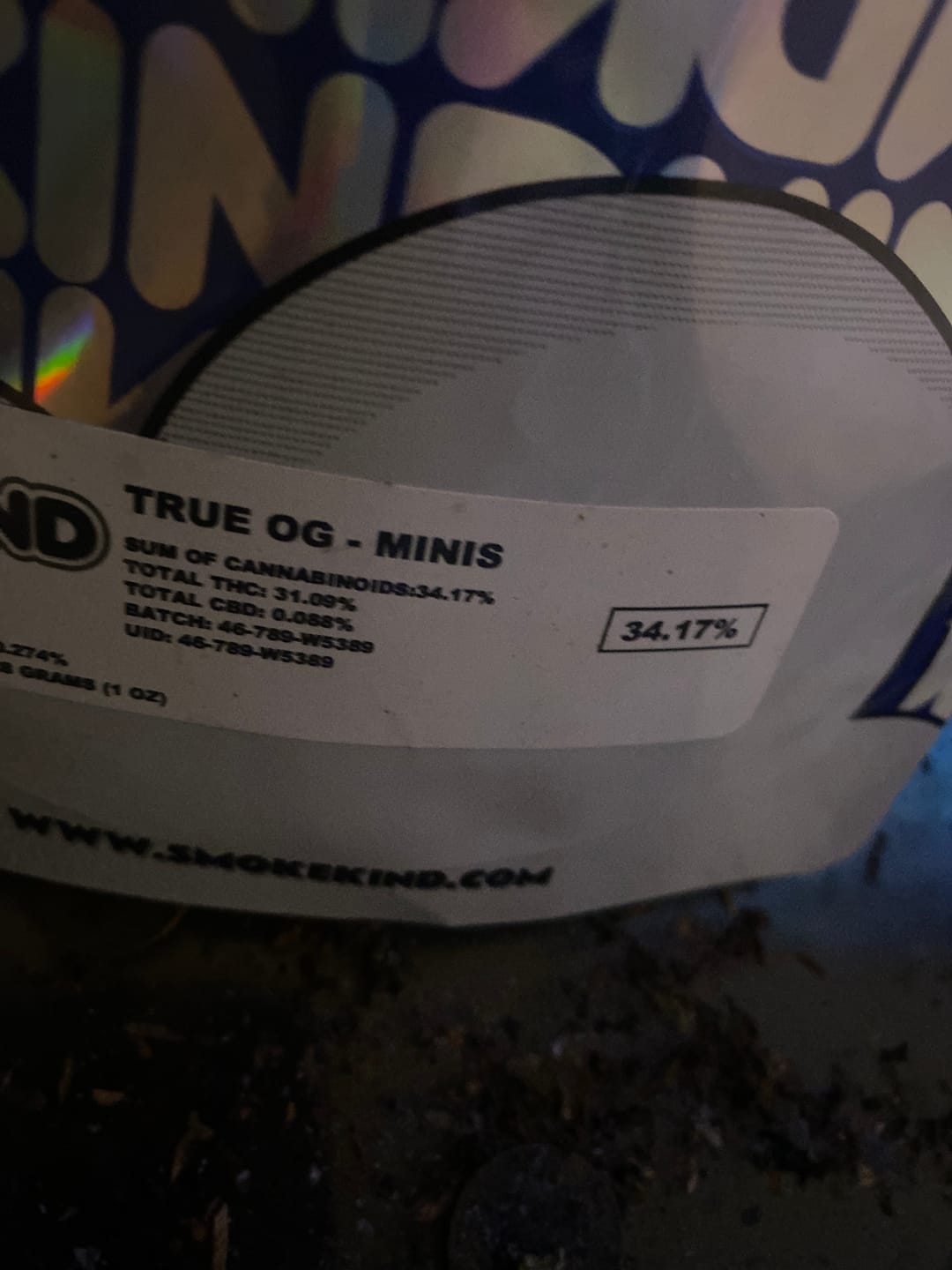 Customer photo review of Tahoe OG - Minis - 14 Grams - Indica