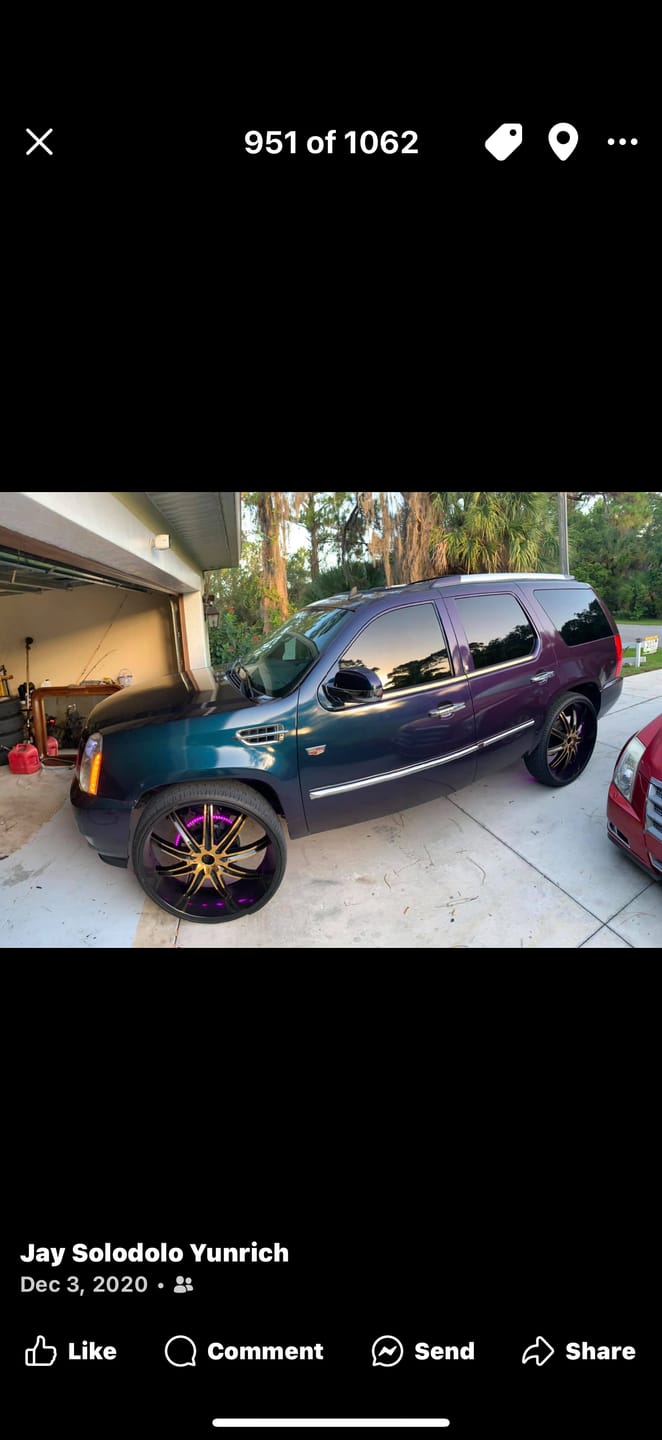 Customer photo review of Candy Metallic Gray Purple Vinyl Wrap
