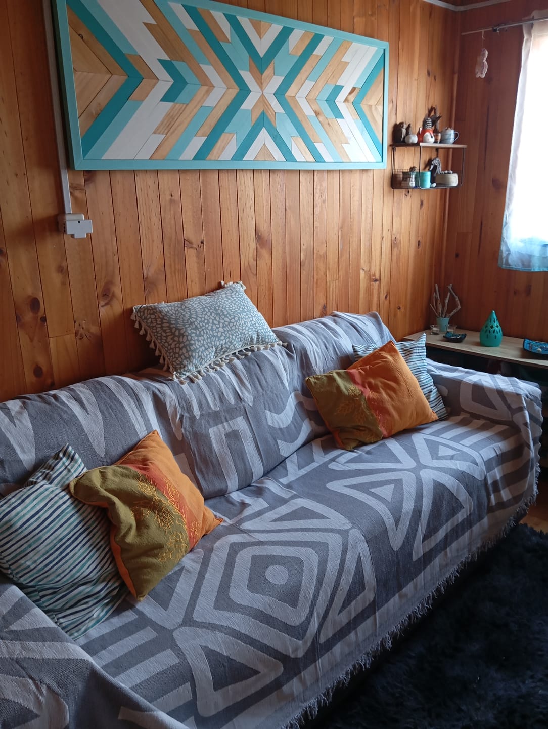 Customer photo review of Manta Cubresofá Frazada Premium De Living Dormitorio Sillon 180x230cm