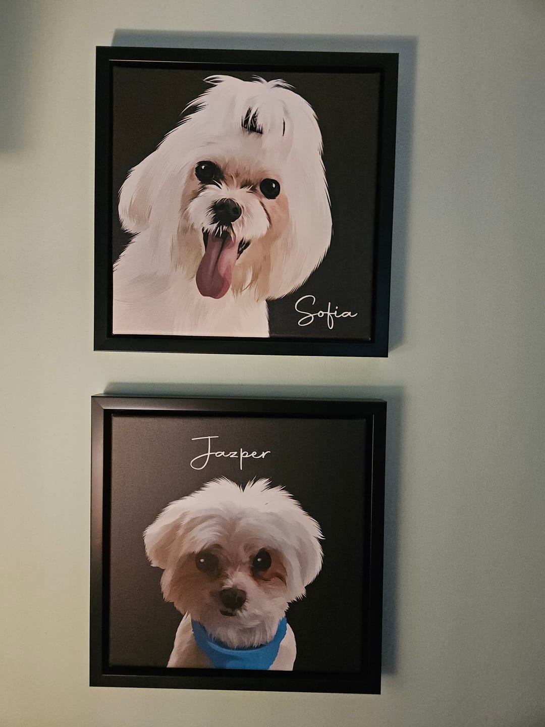 Customer photo review of Pet Art Canvas Wrap