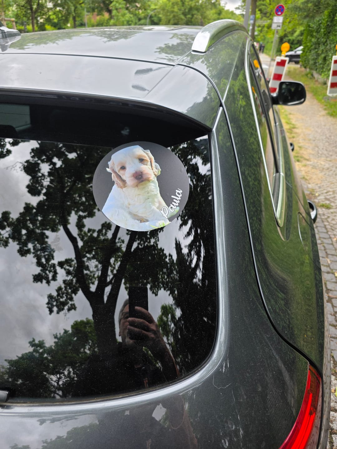 Customer photo review of Personalisierter Autoaufkleber - Dein Foto