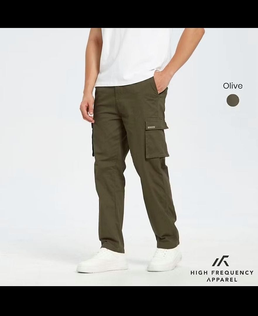 Customer photo review of Straight Cut Utility Cargo Pants