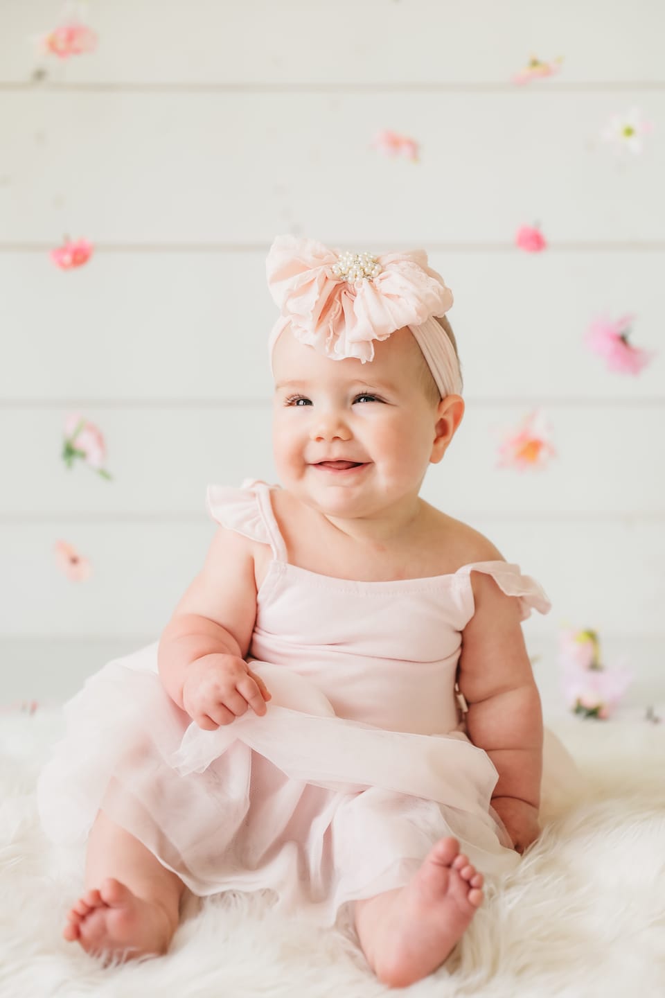 Customer photo review of Pearl Ruffled Headband