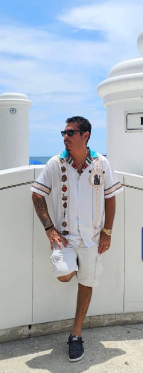 Customer photo review of El Jefe Azteca Hueso Guayabera