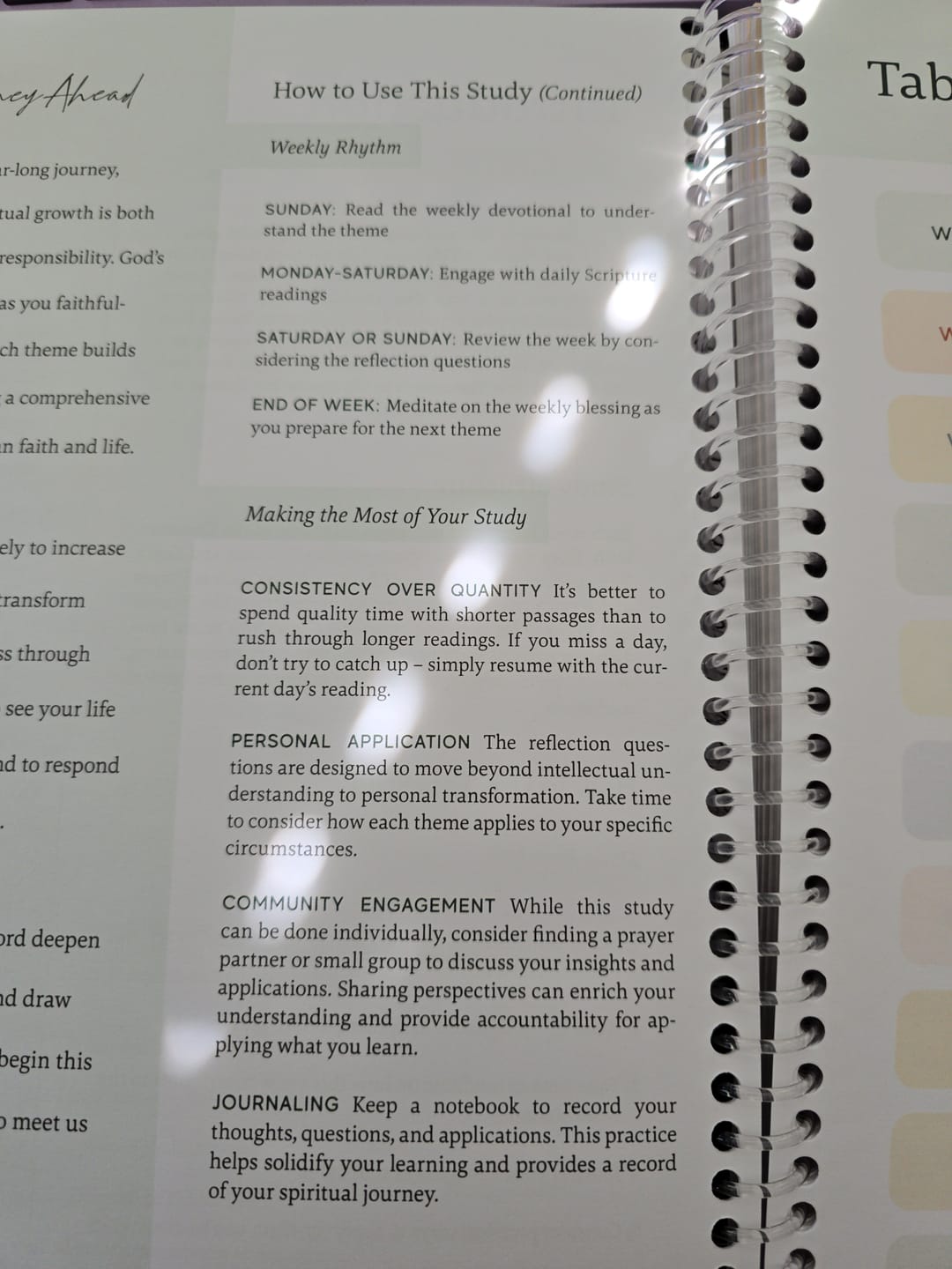 Customer photo review of The Bible In A Year: A 52-Week Journey Through God's Word (Softcover)