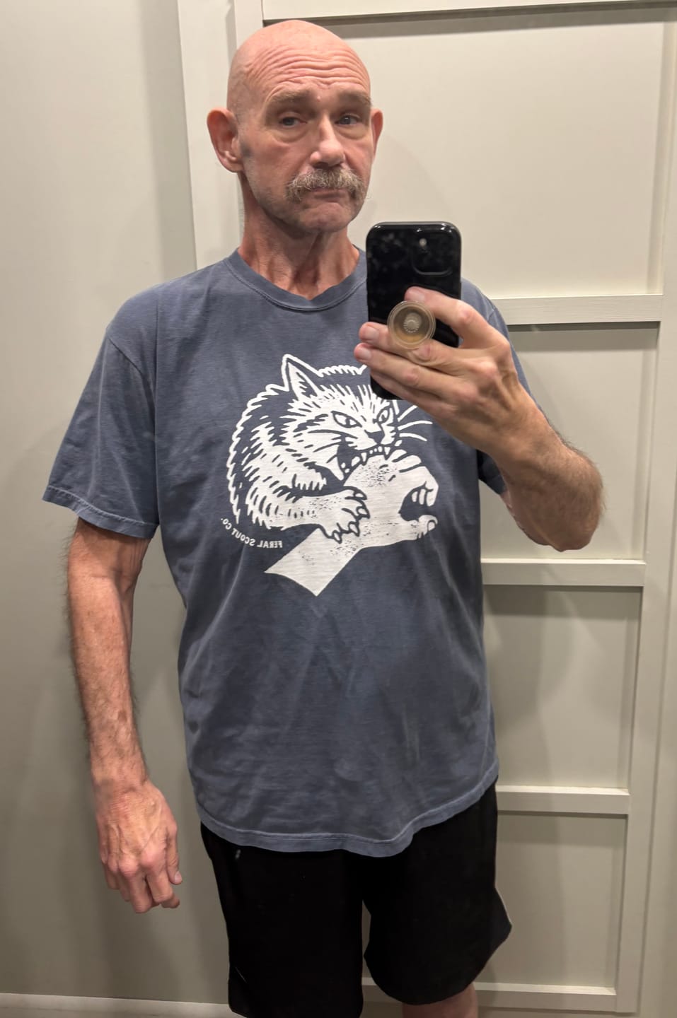 Customer photo review of Cat Bite Tshirt