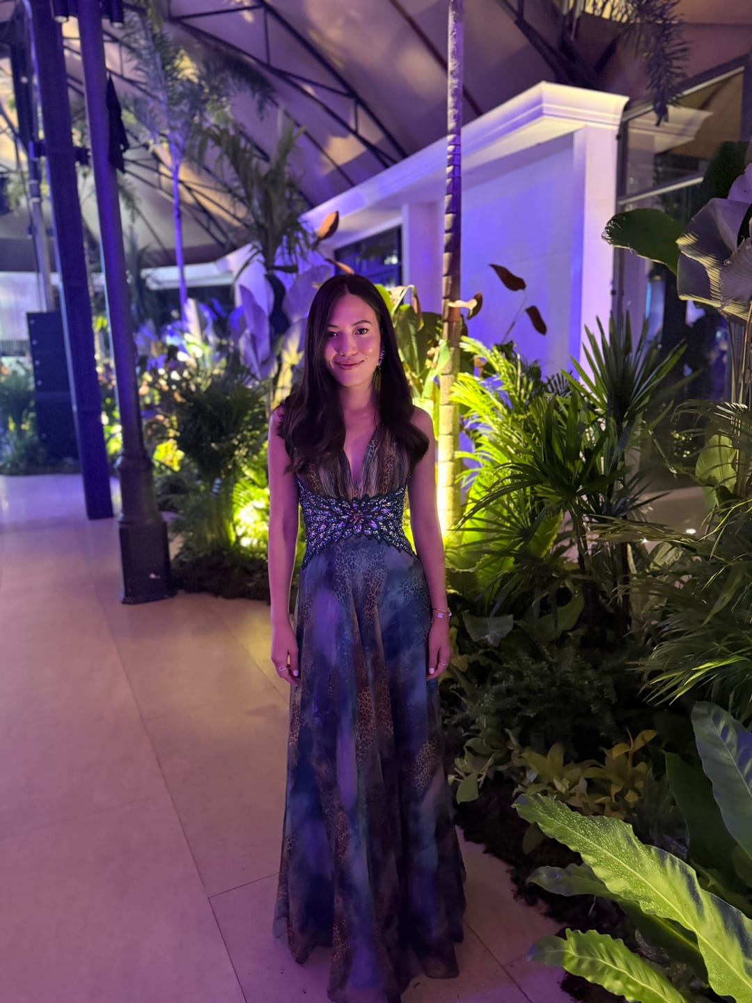 Customer photo review of L01 Leopard Queen Evening Gown (XS-S)