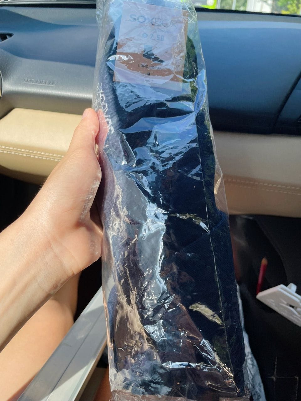 Customer photo review of [5 Pairs] Long Cotton Socks