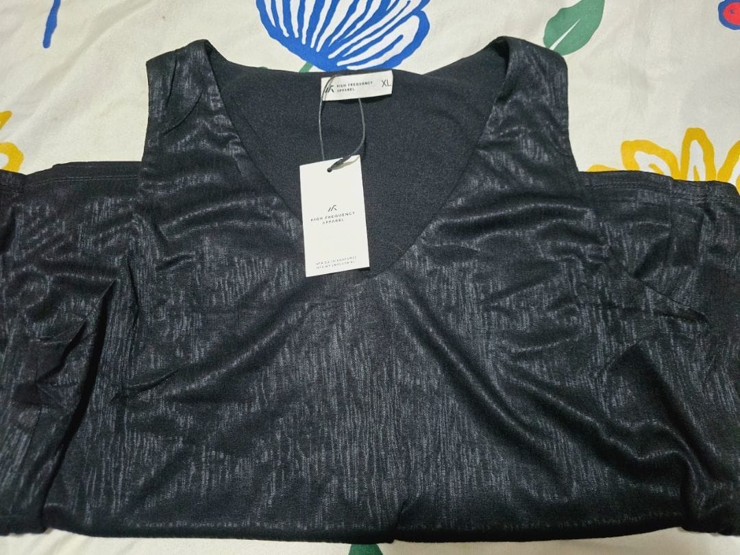 Customer photo review of Chiffon Sleeveless V-Neck Top