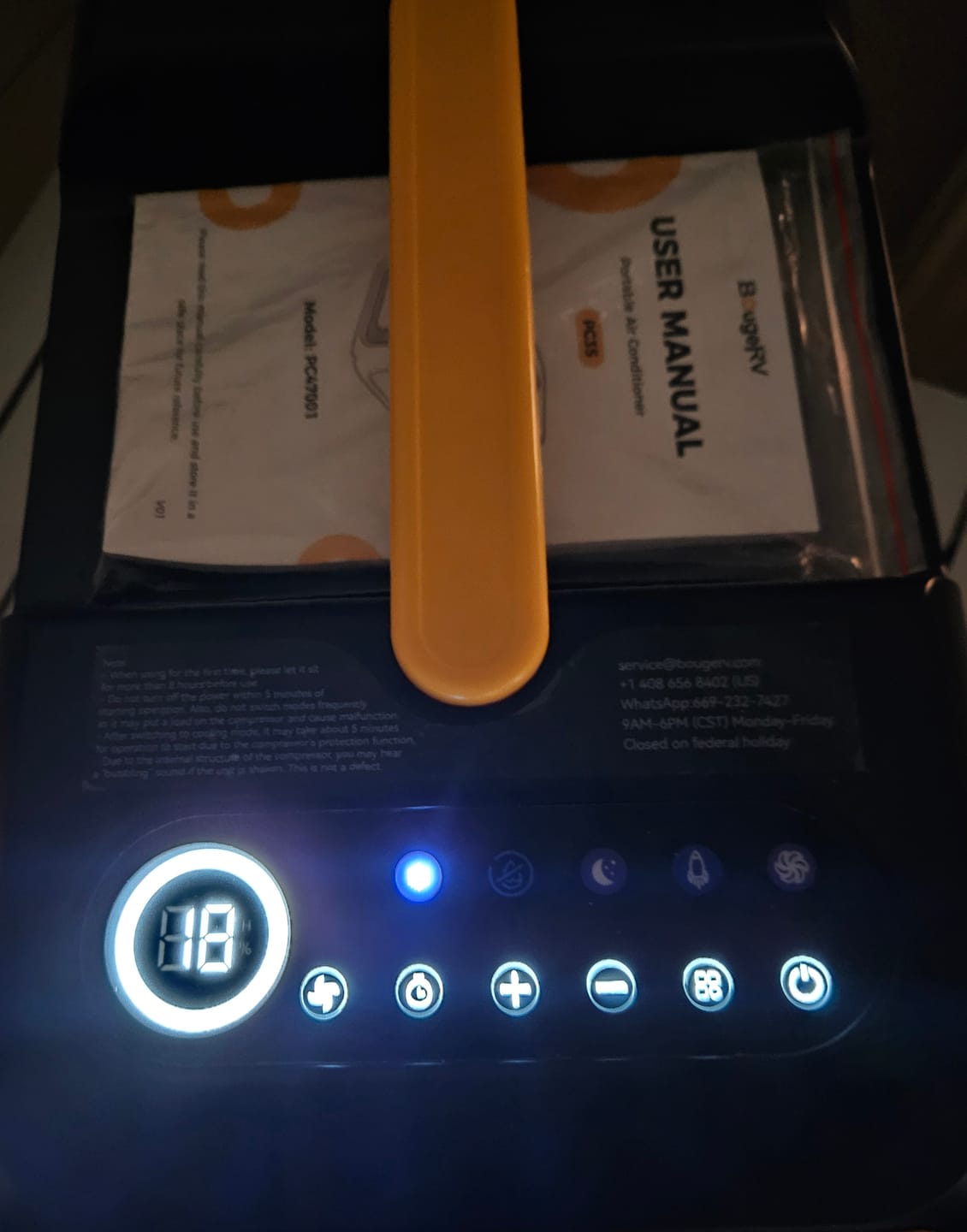 Customer photo review of Nouveau climatiseur portable BougeRV PC35 de 1,0 kW (3500 BTU)