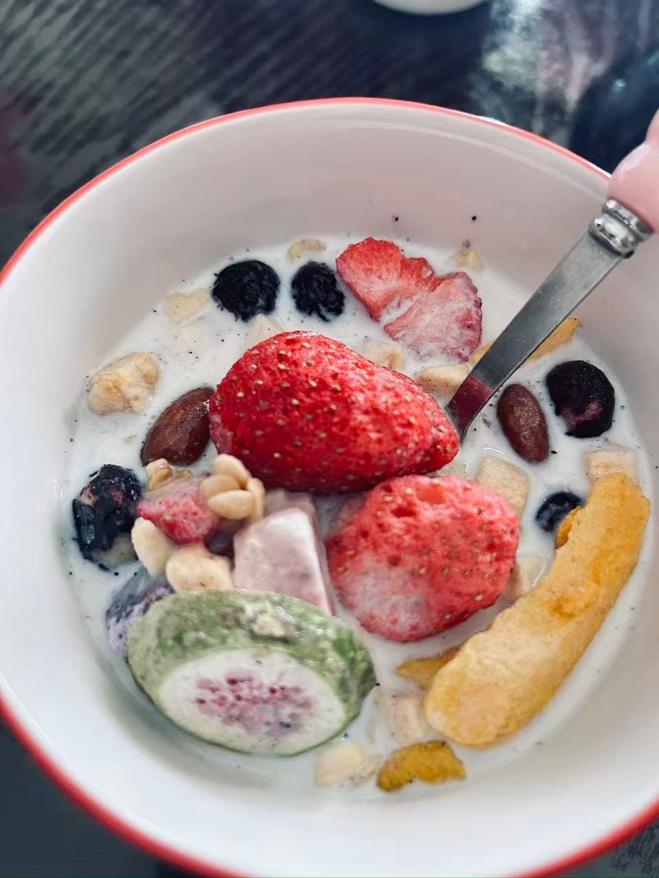 Customer photo review of Freeze Dried Strawberries - 100% Natural