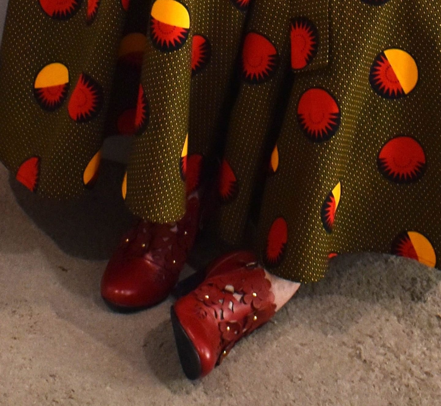 Customer photo review of Scarlet Bloom Cut-out Pumps