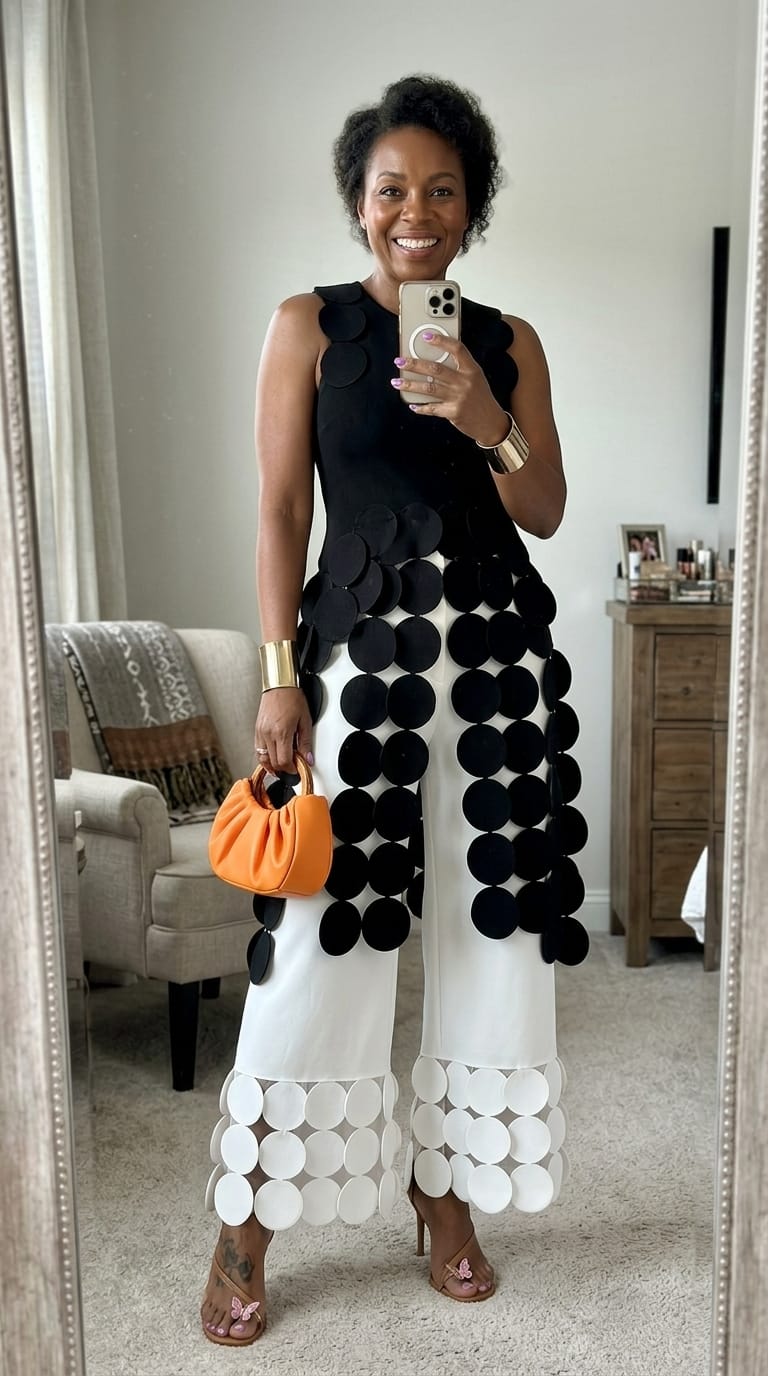 Customer photo review of Wide Leg Solid Color Tasseled Pants Trousers