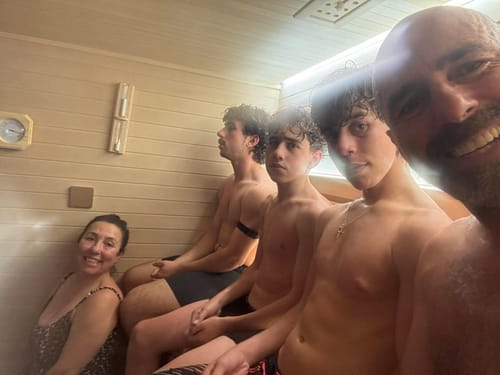 Customer photo review of 4-6 Person Traditional Sauna - 6kw Harvia Heater