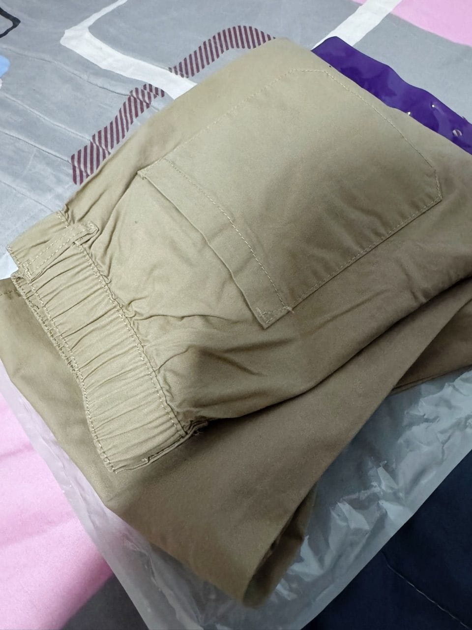 Customer photo review of Straight Cut Utility Cargo Pants