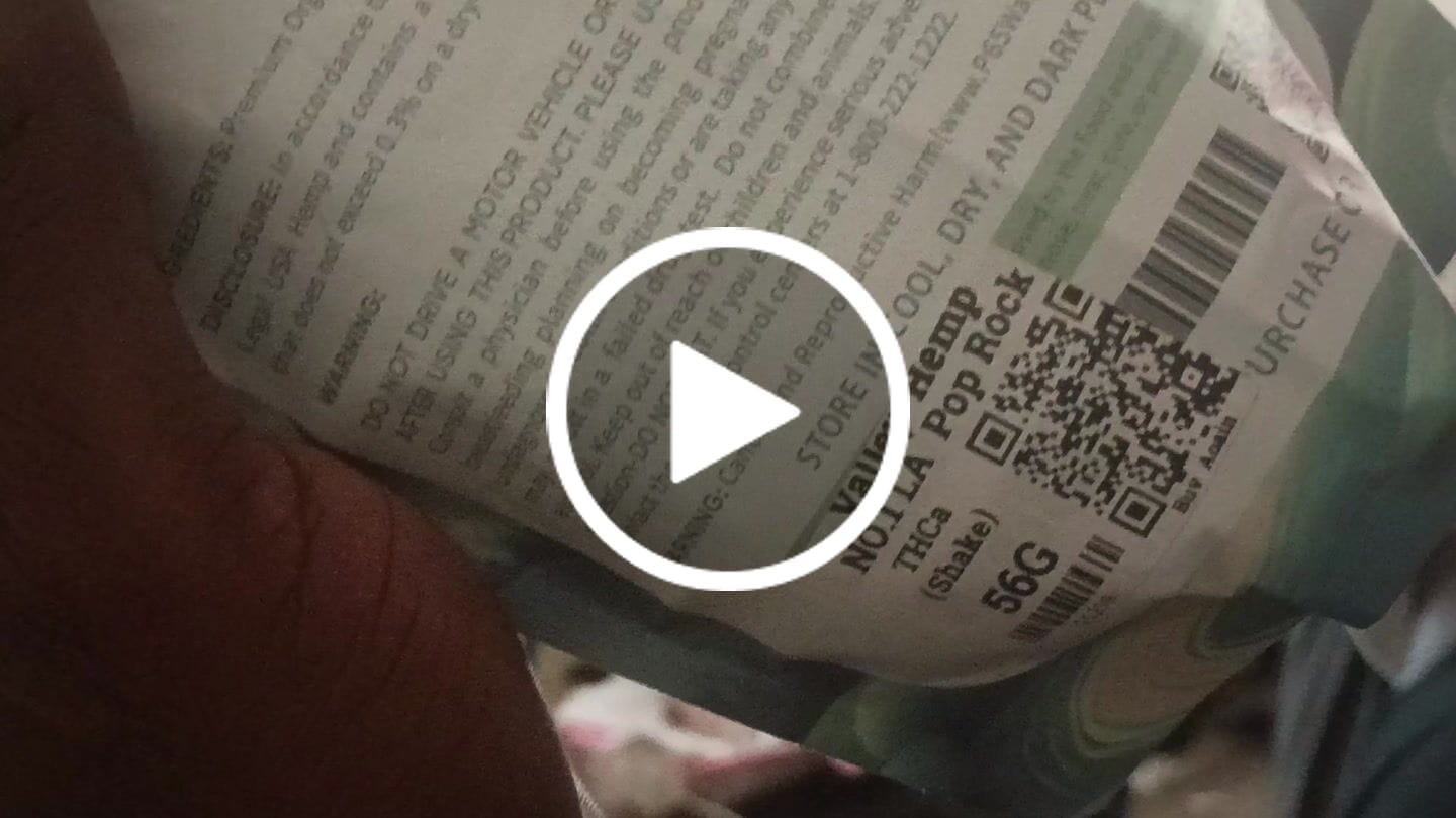 Customer video review of (BOGO Shake: buy 1oz get 2oz🍃) No1. LA Pop Rock THCa Shake