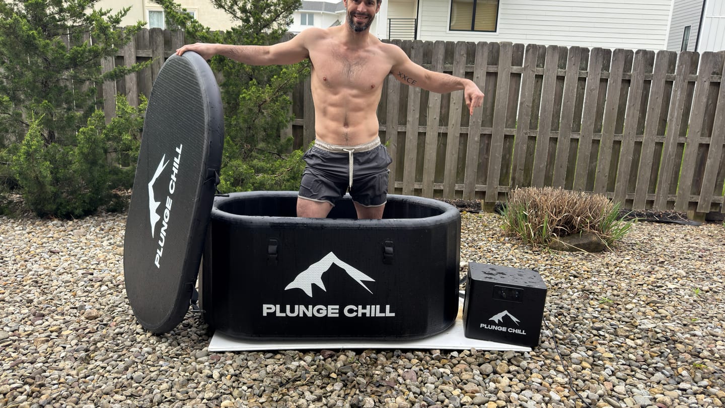 Customer photo review of Cold Plunge Chiller + Pro Tub