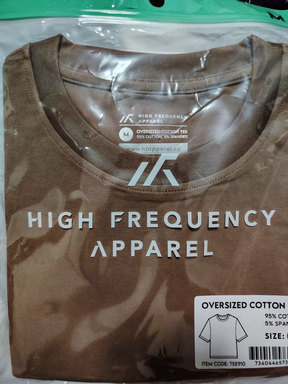 Customer photo review of Unisex Oversized Stretch Cotton Crew Neck T-Shirt