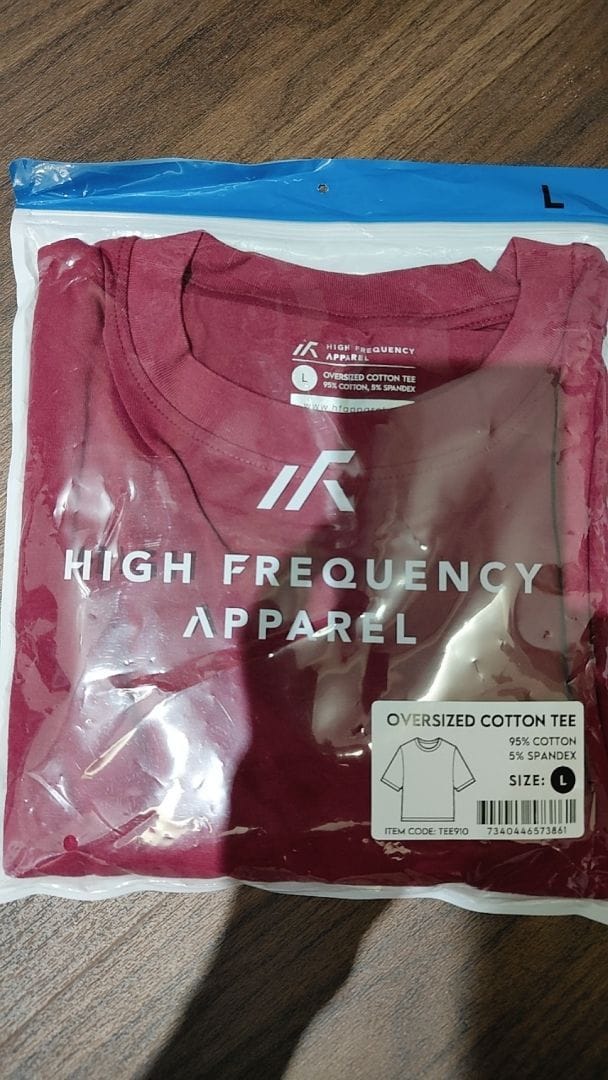 Customer photo review of Unisex Oversized Stretch Cotton Crew Neck T-Shirt