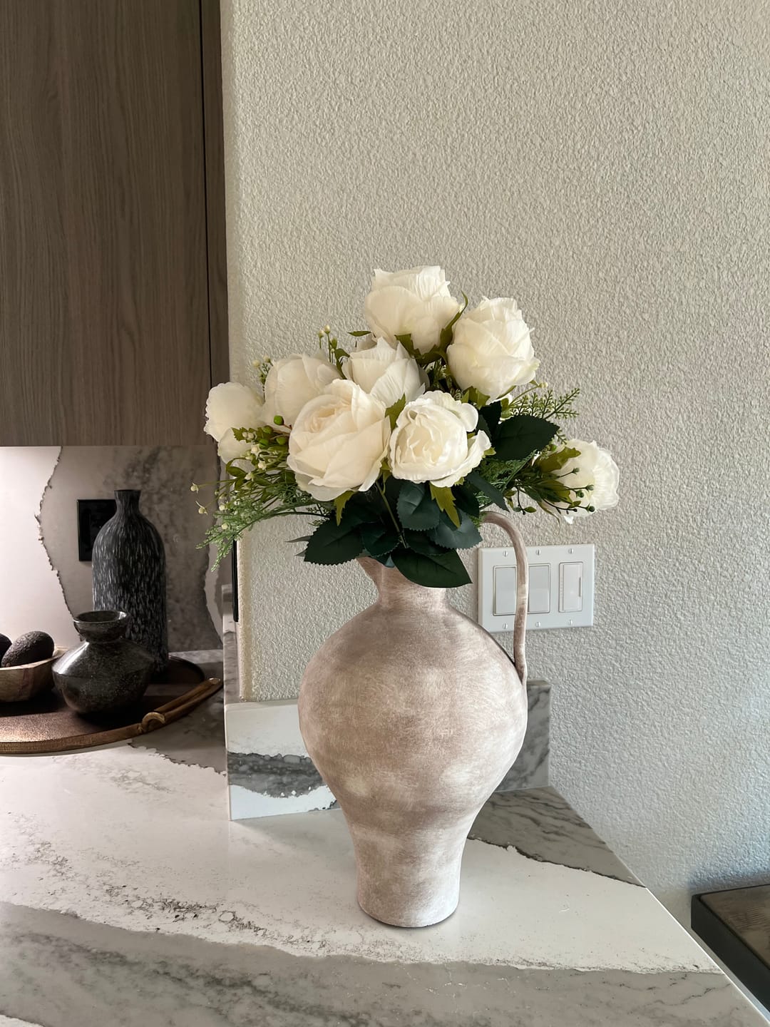 Customer photo review of Scarlette Ceramic Vase - 17" Tall Rustic Modern Decor