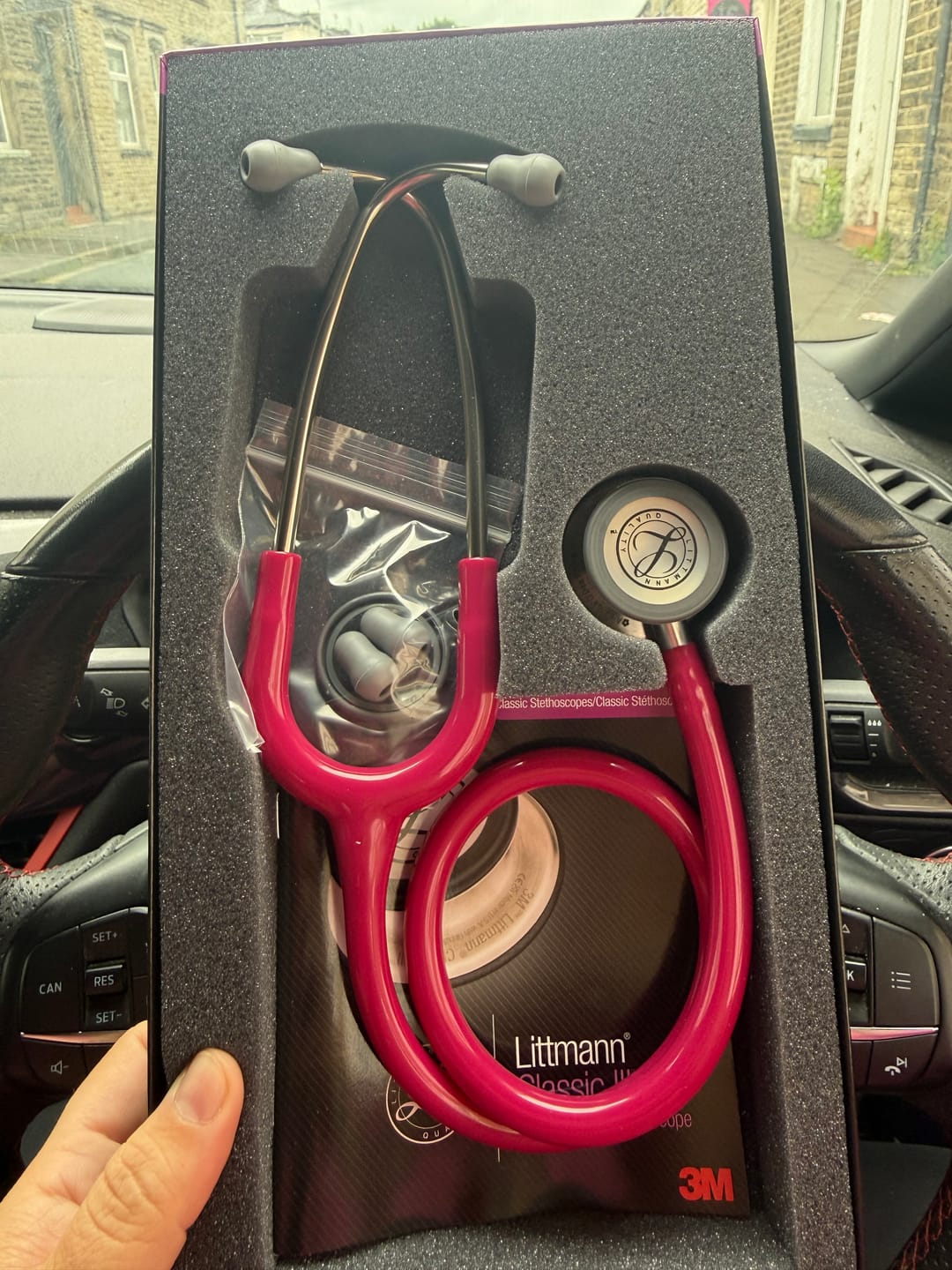 Customer photo review of Littmann Classic III Monitoring Stethoscope: Raspberry 5648
