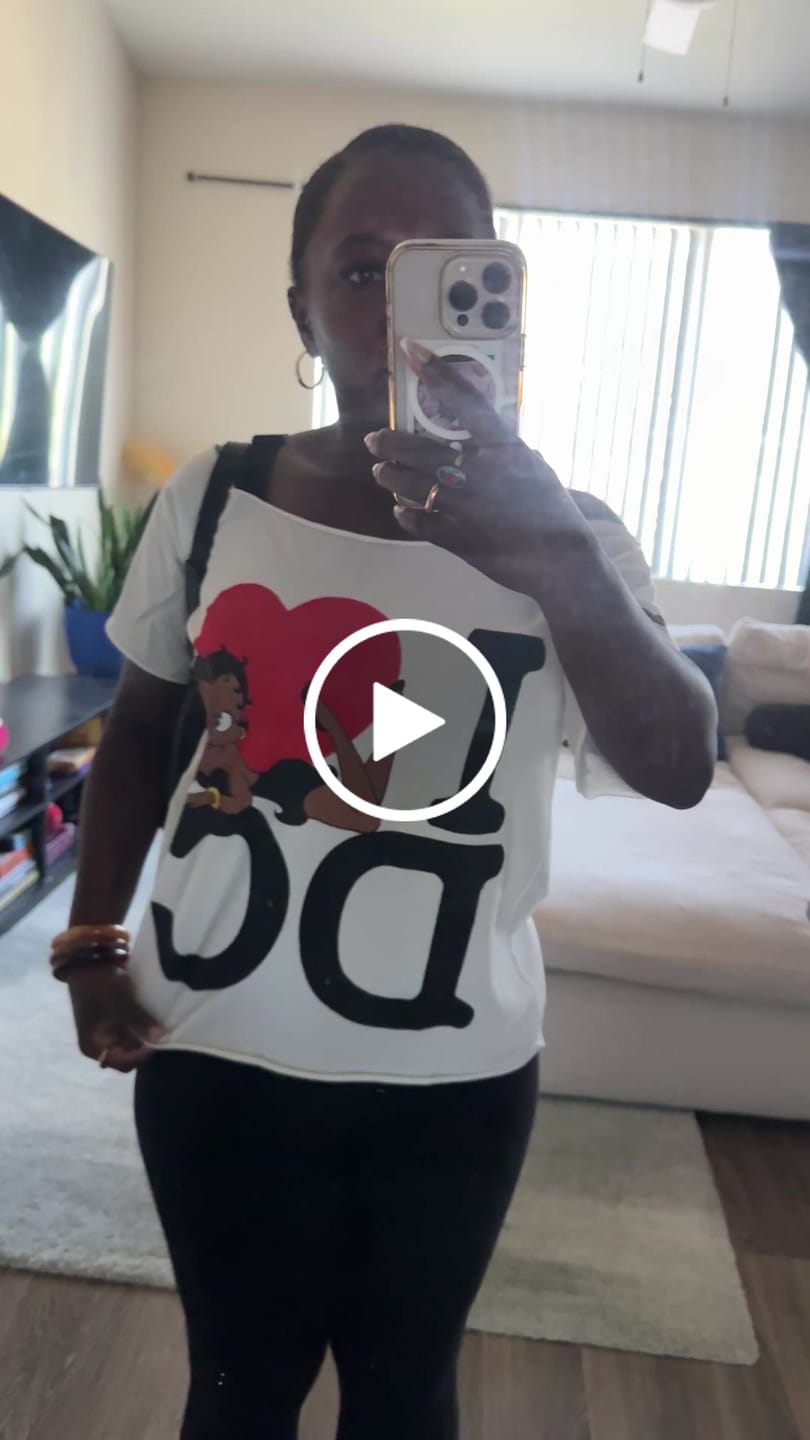 Customer video review of I <3 DC ONE SHOULDER TOP
