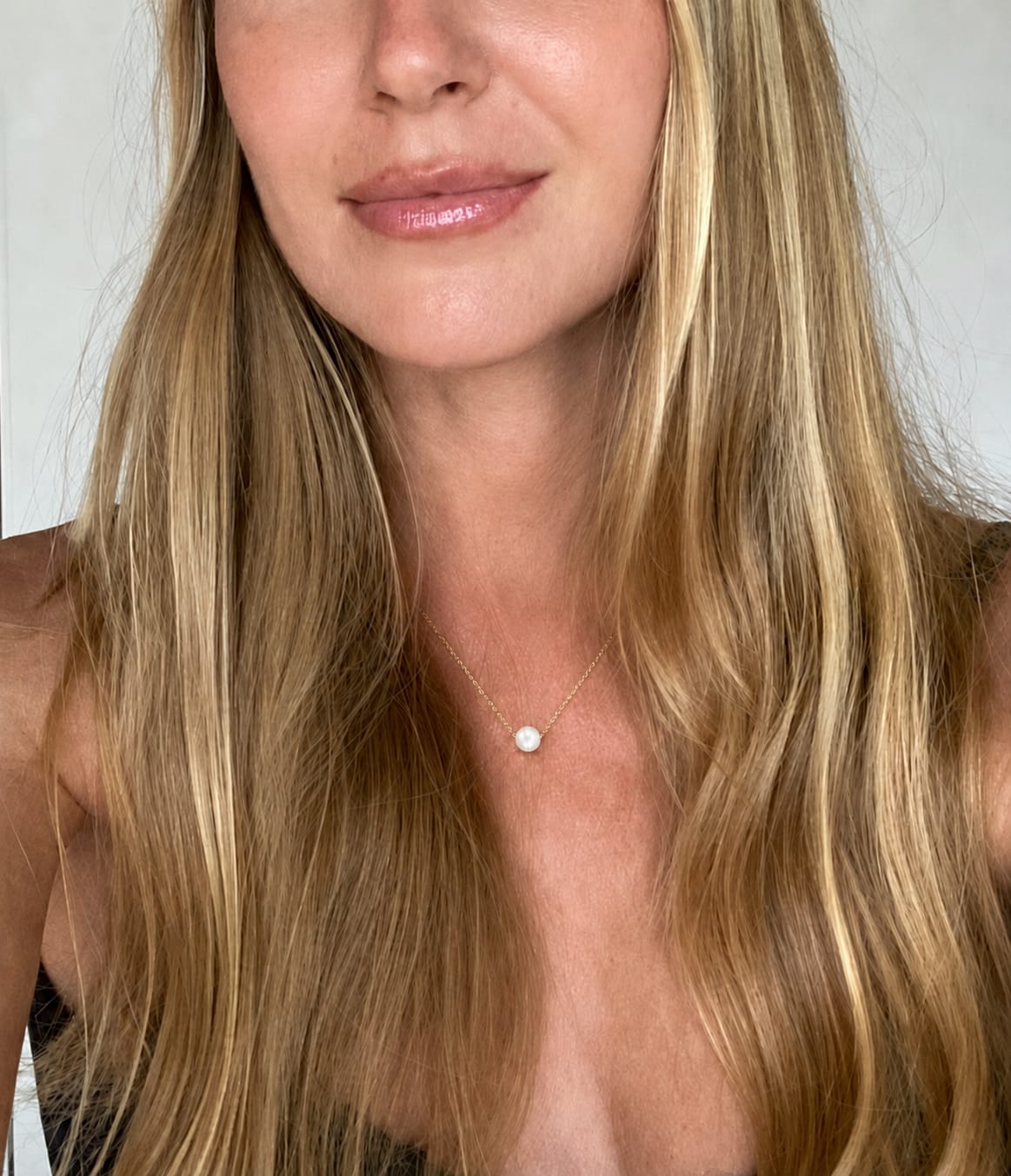 Customer photo review of Luna Natural Pearl Necklace