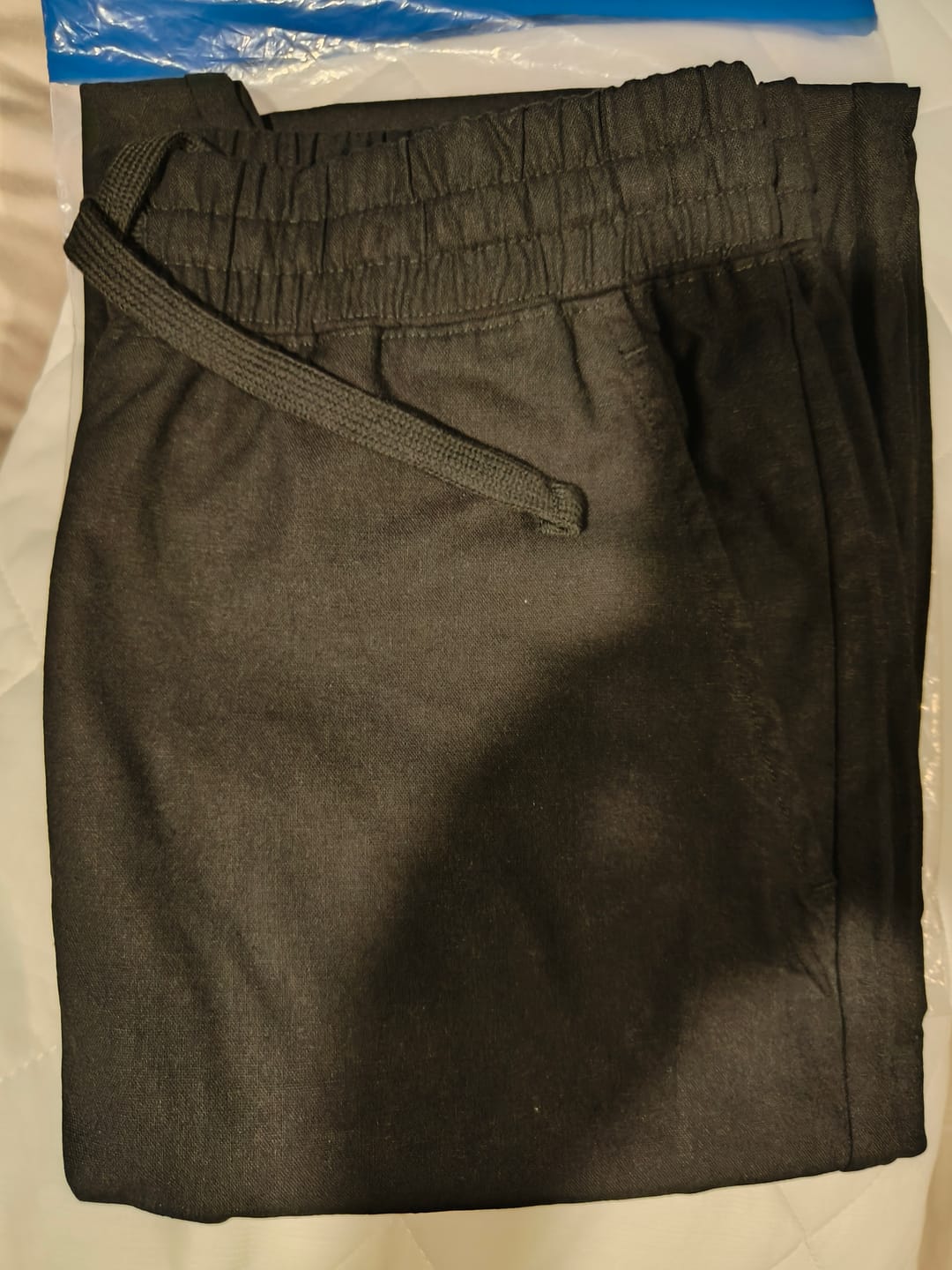 Customer photo review of Wide Leg Relaxed Cotton Pants
