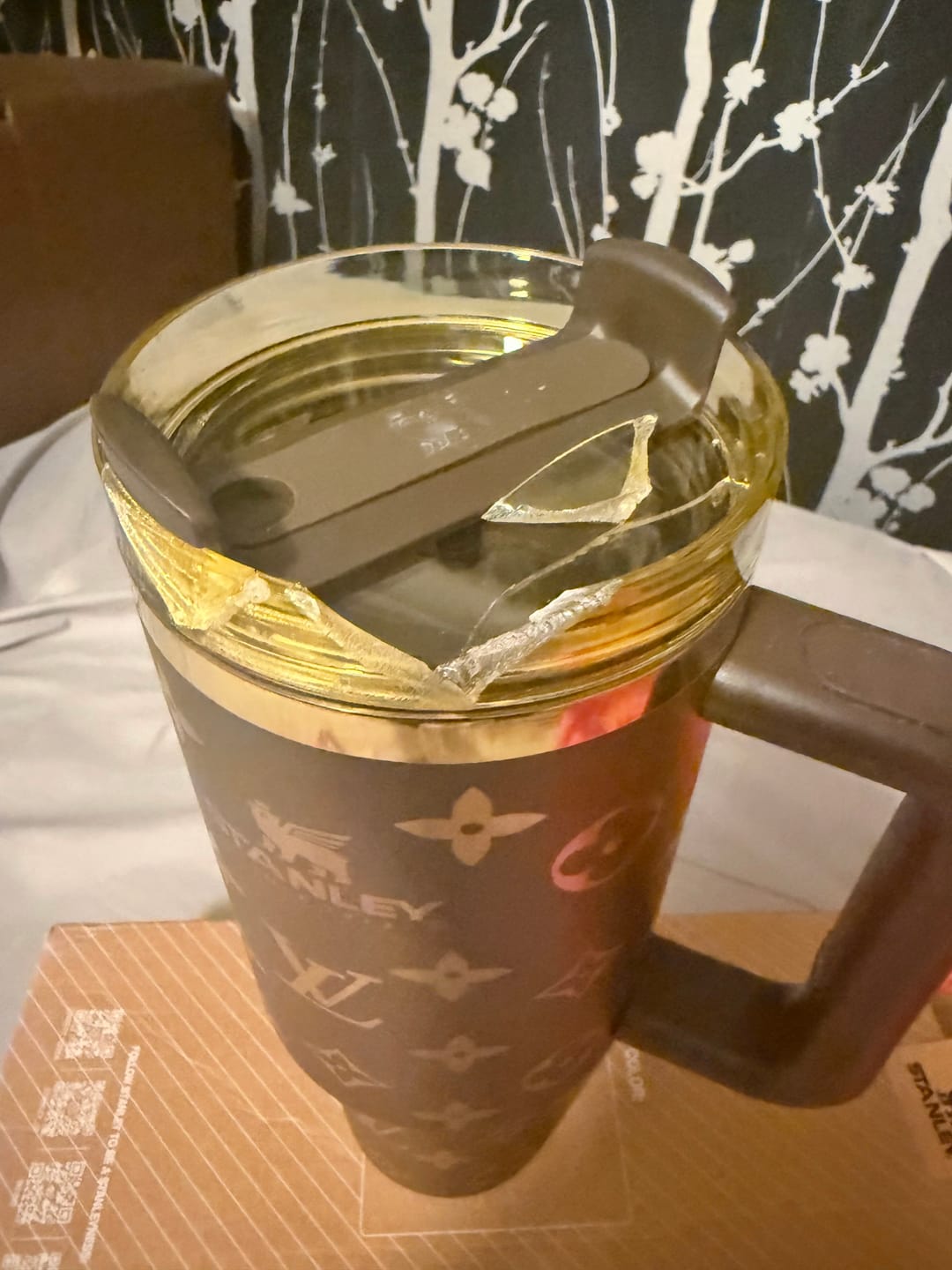 Customer photo review of Designer Holographic In-Car Insulated Cup 40 OZ