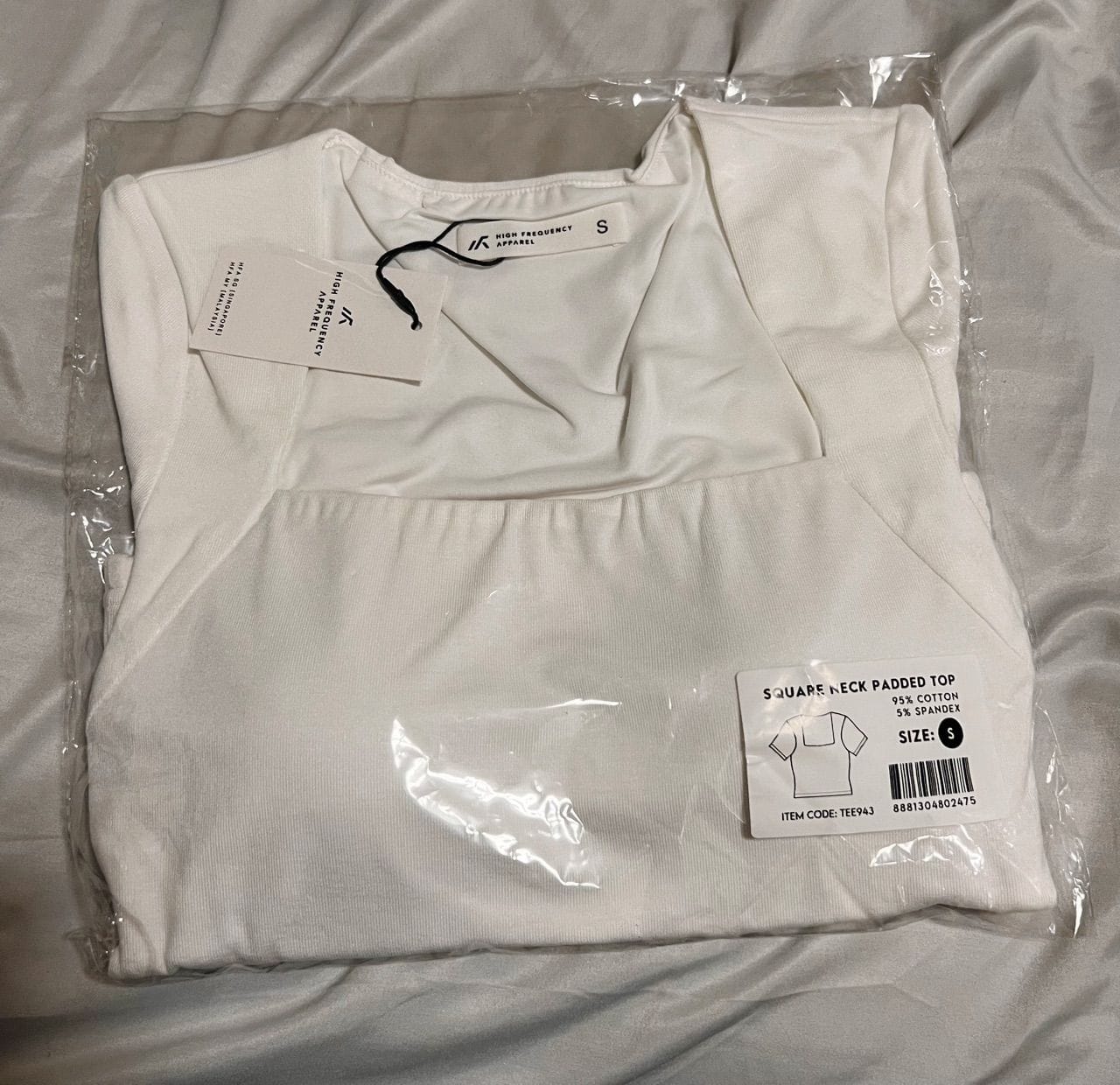 Customer photo review of Square Neck Padded Top