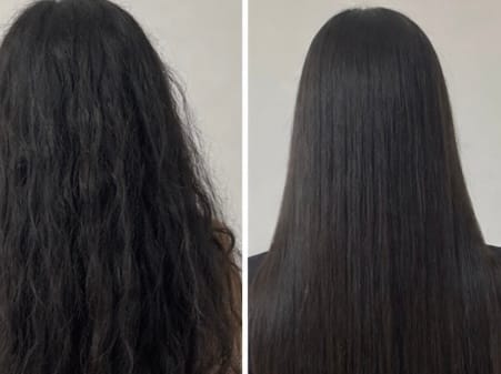 Customer photo review of Mini Portable Hair Straightener