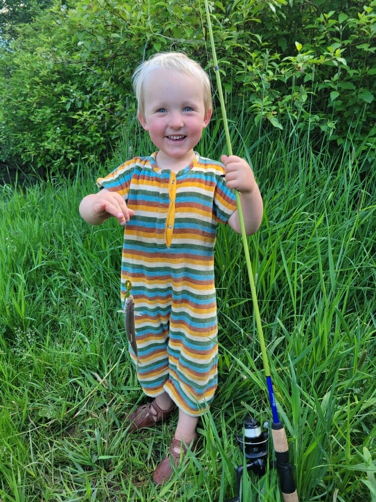 Customer photo review of Beach Stripe Towelling Romper