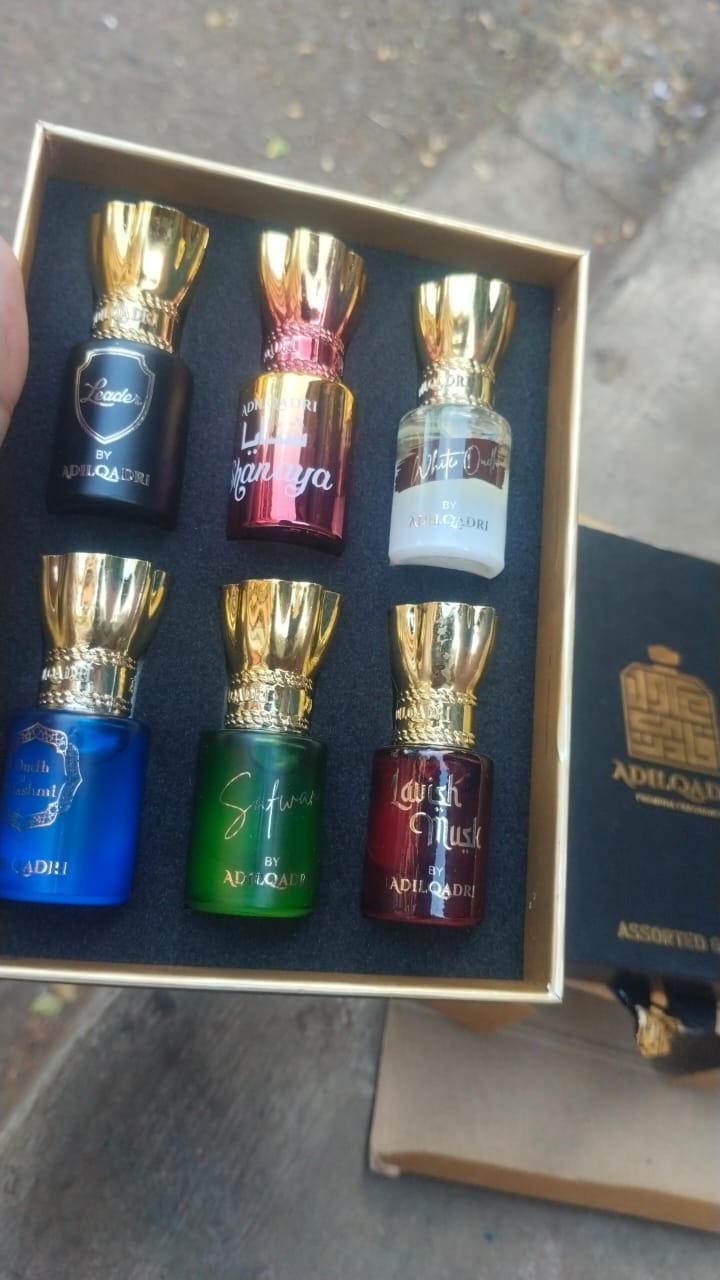 Customer photo review of Assorted Luxury Attar Perfume Gift Set (6 × 5.5Ml)