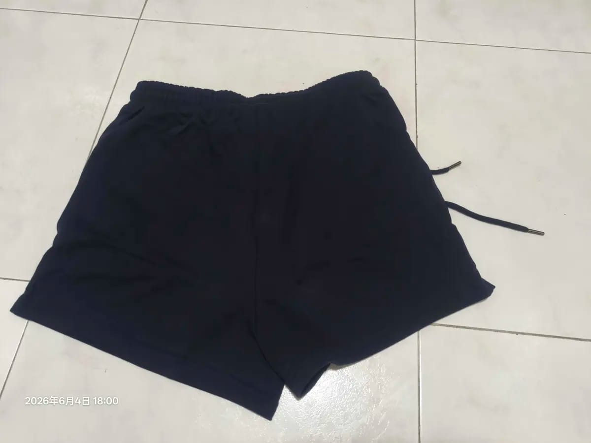 Customer photo review of High-Waisted Cotton Sweat Shorts