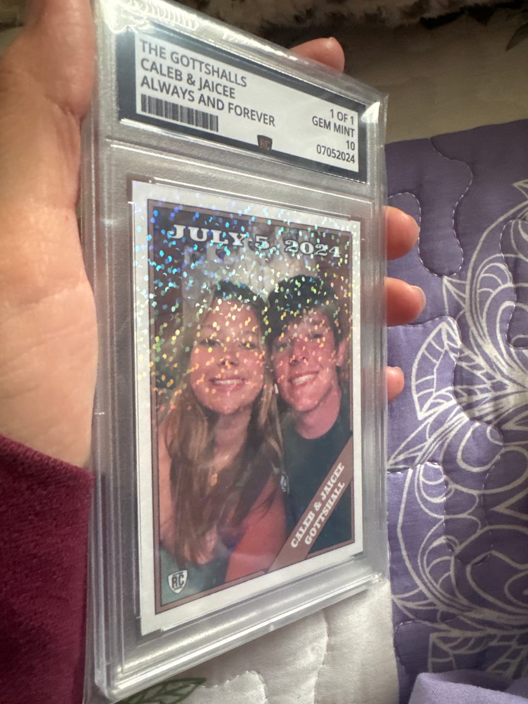 Customer photo review of Custom Graded Card