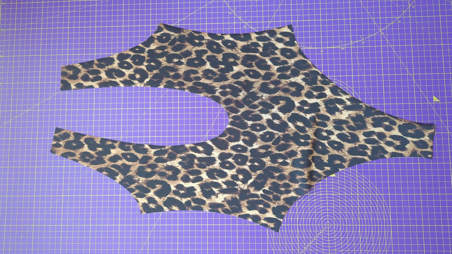 Customer photo review of Brown Leopard Animal Swimwear / Sportswear 4 Way Stretch Fabric