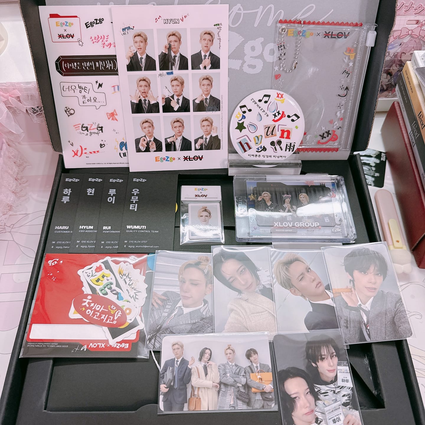 Customer photo review of [Pre-Order] XLOV - XLOV X Egozgo Official MD (Welcome Kit)