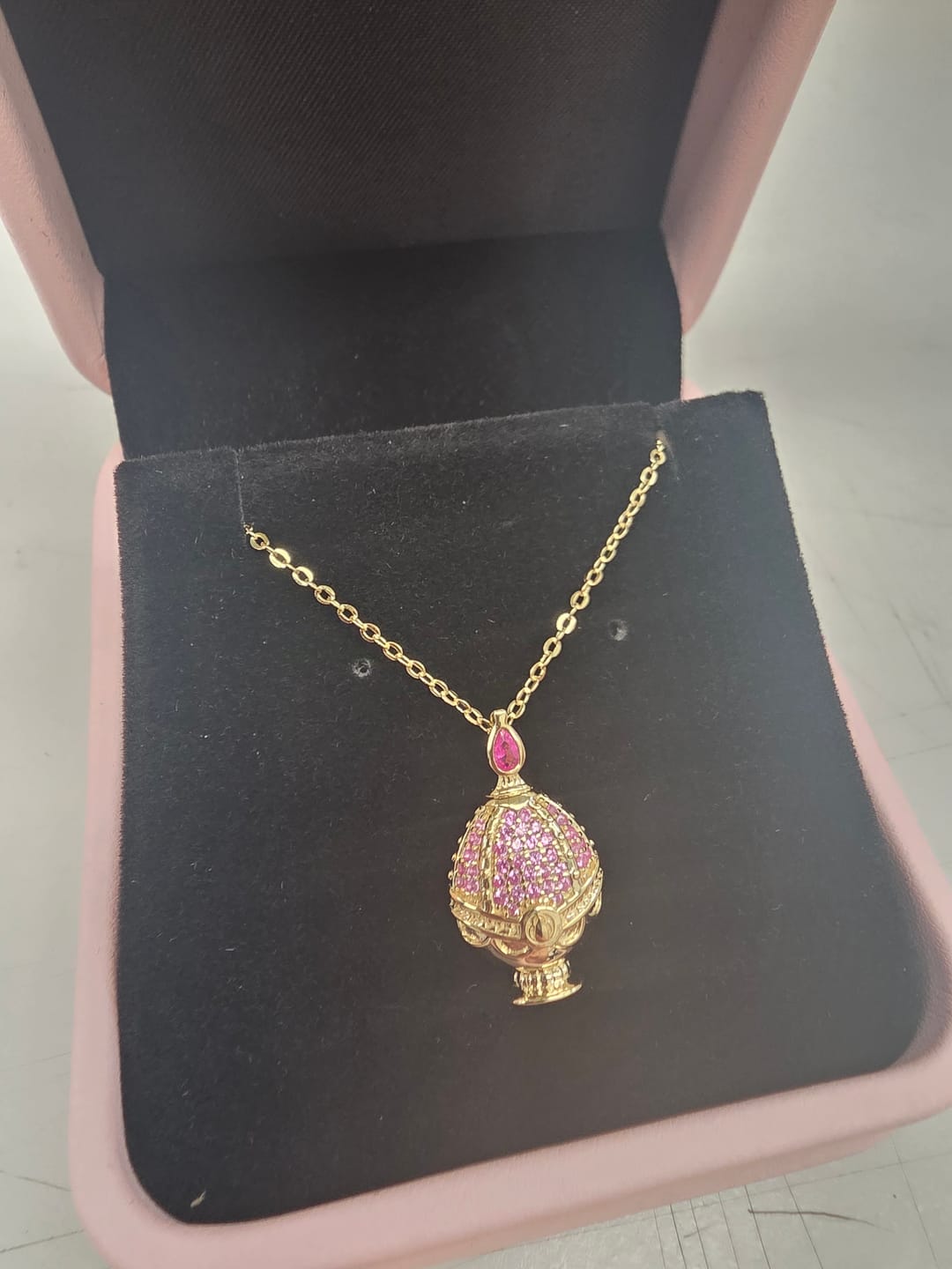Customer photo review of Collar Madoka Kaname Soul Gem | Plata con Baño de Oro 18k  | Puella Magi Madoka Magica
