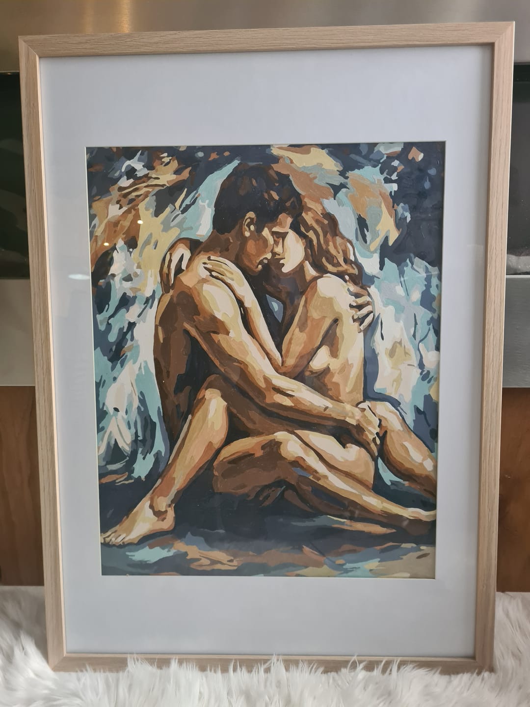 Customer photo review of Sensual Lovers | Paint by Number